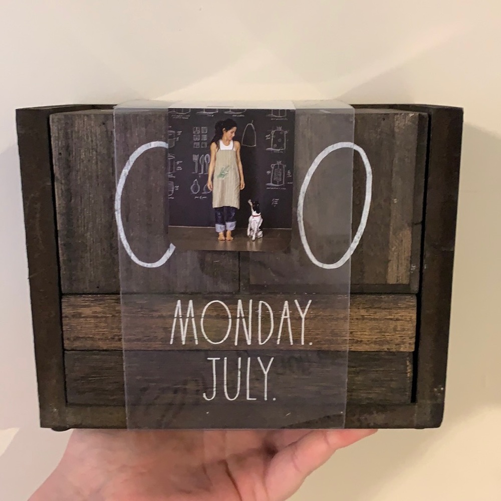 Rae Dunn Wood Block Calendar
